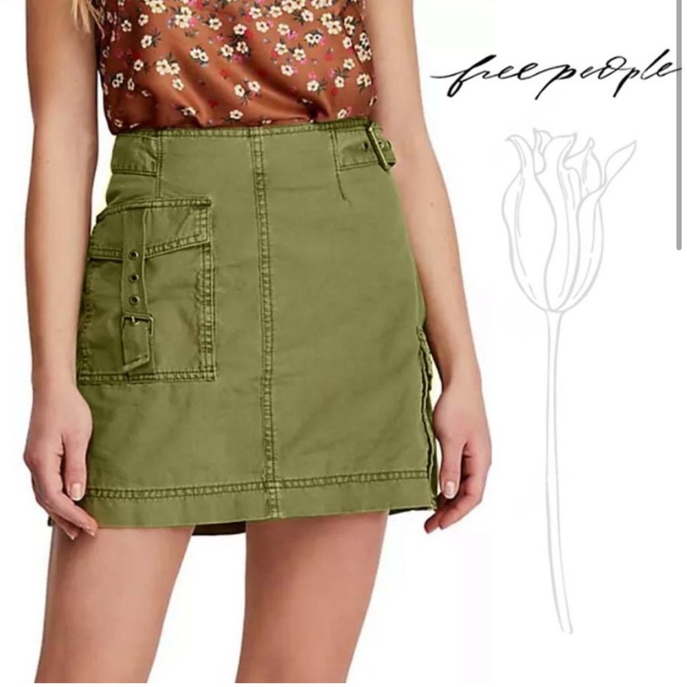 Free People Erika Army Green NWT